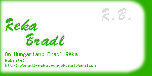reka bradl business card